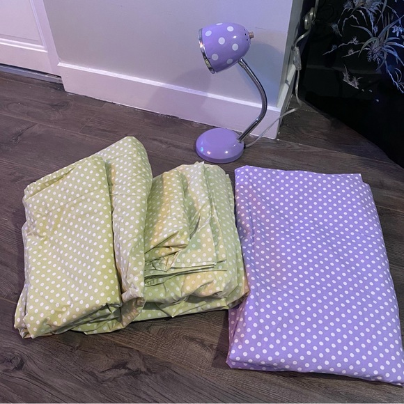 Pottery Barn Kids bedroom set duvet cover two full sets of sheets matching lamp - Picture 2 of 13